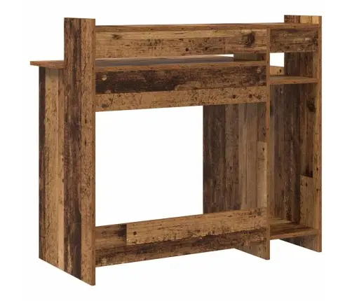 Galds Ar Plauktu Vecs Koks 97 X 45 X 90 Cm Inženierijas Koks Vidaxl Galds Ar Plauktu Vecs Koks 97 X 45 X 90 Cm Inženierijas Koks Vidaxl