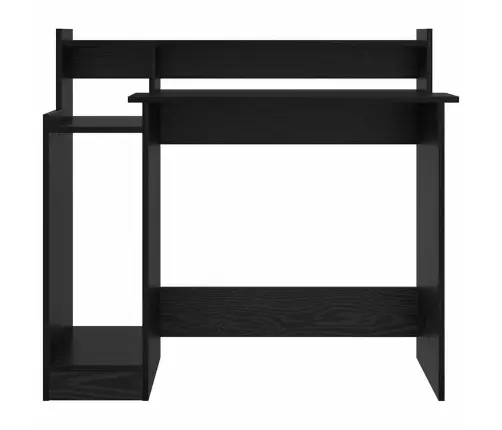 Stalas Su Lentyna Juoda Ąžuolo 97 X 45 X 90 Cm Apdirbta Mediena