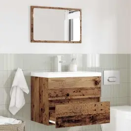 Vannas Istabas Mēbeļu Komplekts 2 Pcs Vecs Koks 57 X 37 X 45 Cm Vidaxl