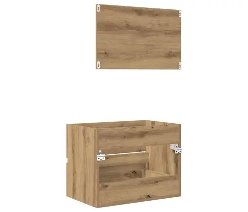 Vonios Baldų Komplektas Su Stalčių 2 Pcs Amatininkų Ąžuolas Vonios Baldų Komplektas Su Stalčių 2 Pcs Amatininkų Ąžuolas