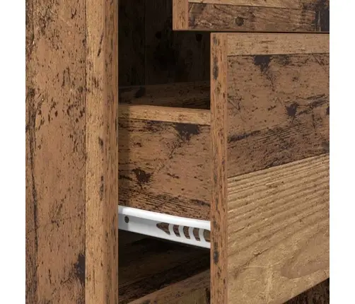 Grāmatplaukts Vecs Koks 40 X 35 X 180 Cm Inženierijas Koks Vidaxl