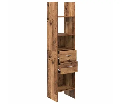 Grāmatplaukts Vecs Koks 40 X 35 X 180 Cm Inženierijas Koks Vidaxl