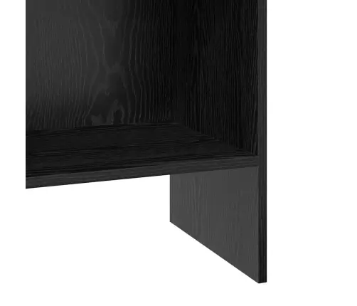 Grāmatplaukts Melns Ozols 40 X 35 X 180 Cm Inženierijas Koks Vidaxl