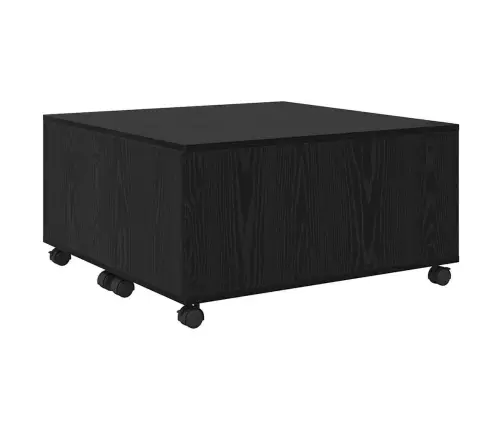 Kohvilaud Must Tamm 75 X 75 X 38 Cm Tehispuit