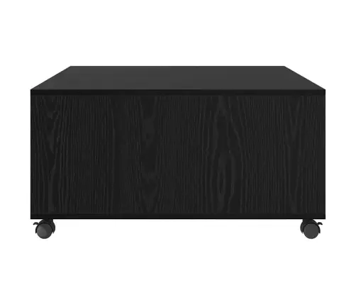 Kohvilaud Must Tamm 75 X 75 X 38 Cm Tehispuit