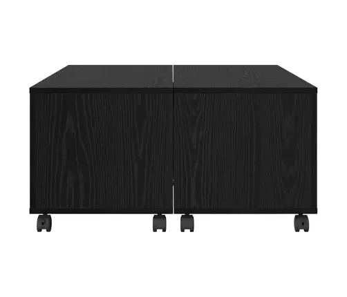 Kohvilaud Must Tamm 75 X 75 X 38 Cm Tehispuit