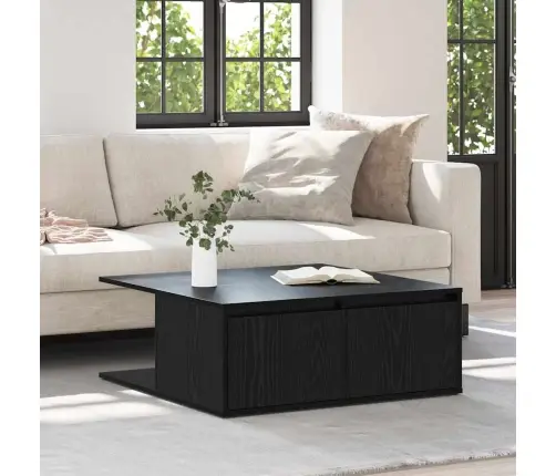 Kohvilaud Sahtliga Must Tamm 80 X 80 X 31 Cm Tehispuit