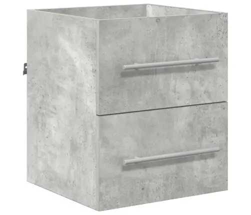 Vonios Baldų Rinkinys Su Stalčių Pilka 41 X 38,5 X 48 Cm