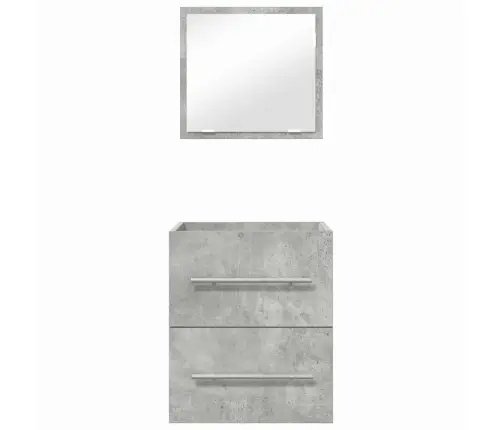 Vonios Baldų Rinkinys Su Stalčių Pilka 41 X 38,5 X 48 Cm