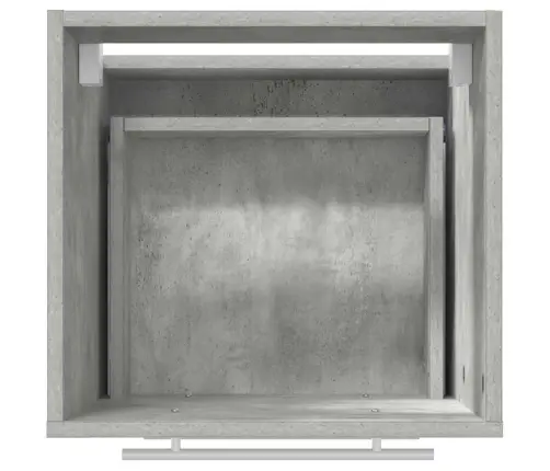 Vonios Baldų Rinkinys Su Stalčių Pilka 41 X 38,5 X 48 Cm