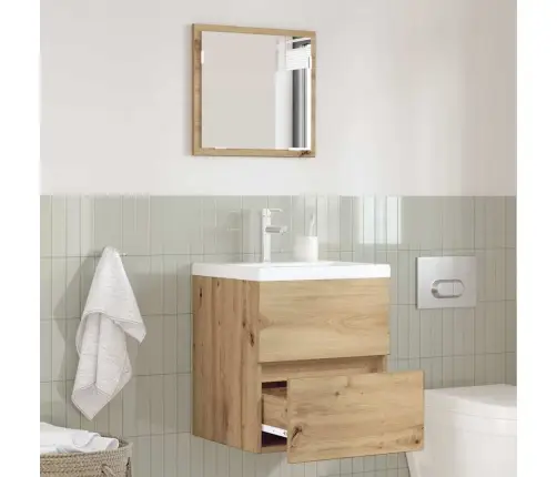 Vannasistabas Uzglabāšanas Skapis Mākslinieka Ozols Mdf Vidējs Vidaxl