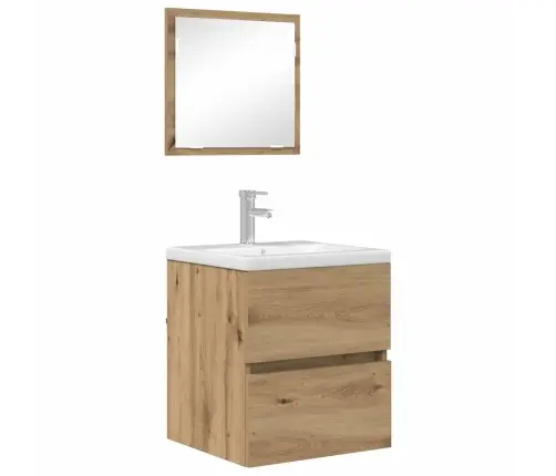 Vannasistabas Uzglabāšanas Skapis Mākslinieka Ozols Mdf Vidējs Vidaxl