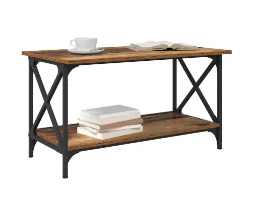 Kafijas Galdiņš Vecs Koks 80 X 45 X 45.5 Cm Inženierijas Koks Vidaxl