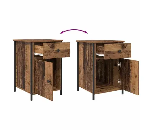 Naktsgaldiņš Vecs Koks 40X42X60 Cm Inženiertehniskais Koks Vidaxl Naktsgaldiņš Vecs Koks 40X42X60 Cm Inženiertehniskais Koks Vidaxl