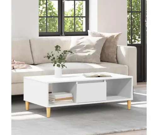 Kafijas Galdiņš Balta Vidaxl Kafijas Galdiņš Balta Vidaxl