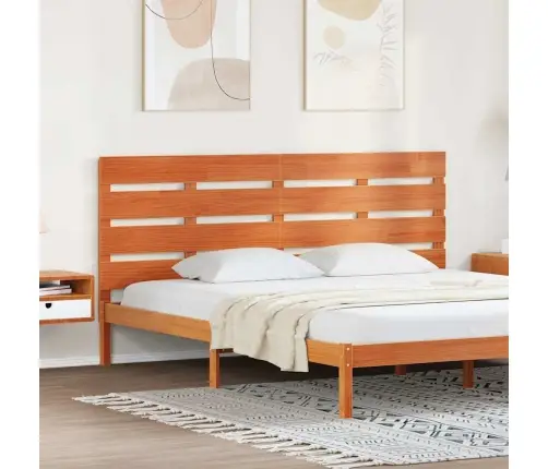 Galvgalis Vaska Brūna 200.5 X 3 X 80 Cm Priedes Masīvkoks Vidaxl