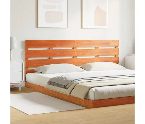 Galvgalis Vaska Brūna 200.5 X 3 X 80 Cm Priedes Masīvkoks Vidaxl