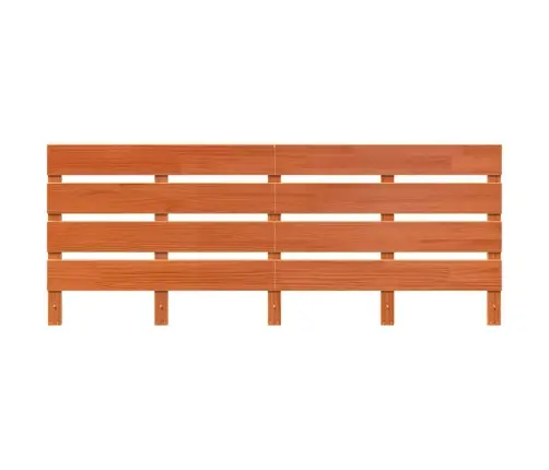 Galvgalis Vaska Brūna 200.5 X 3 X 80 Cm Priedes Masīvkoks Vidaxl