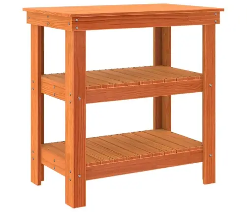 Darbagalds Vaska Brūna 78.5 X 50 X 80 Cm Priedes Masīvkoks Vidaxl