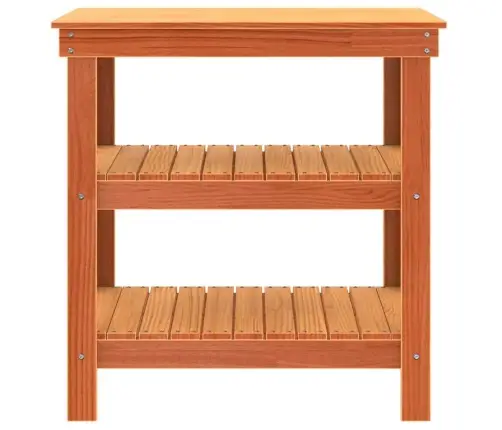 Darbagalds Vaska Brūna 78.5 X 50 X 80 Cm Priedes Masīvkoks Vidaxl