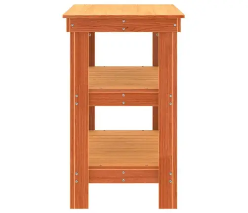 Darbagalds Vaska Brūna 78.5 X 50 X 80 Cm Priedes Masīvkoks Vidaxl