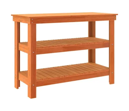 Darbagalds Vaska Brūna 110.5 X 50 X 80 Cm Priedes Masīvkoks Vidaxl