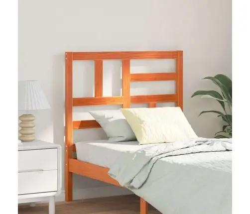 Gultas Galvas Balsts Vaska Brūna 80.5 X 4 X 104 Cm Vidaxl