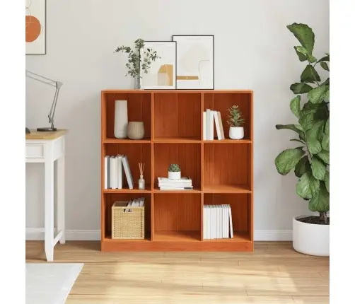 Grāmatu Skapis / Istabas Dalītājs Vaska Brūna 104 X 33 X 110 Cm Vidaxl