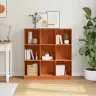 Grāmatu Skapis / Istabas Dalītājs Vaska Brūna 104 X 33 X 110 Cm Vidaxl