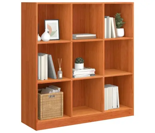 Grāmatu Skapis / Istabas Dalītājs Vaska Brūna 104 X 33 X 110 Cm Vidaxl