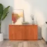 Puse Ar Uzglabāšanu Ar Durvīm Brūna 111 X 34 X 60 Cm Priedes Masīvkoks Vidaxl