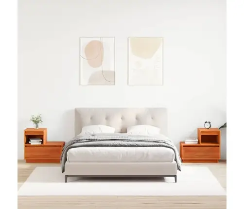 Öölambi Kapp Sahtliga 2 Pcs Vahapruun 60 X 34 X 51 Cm Männipuit