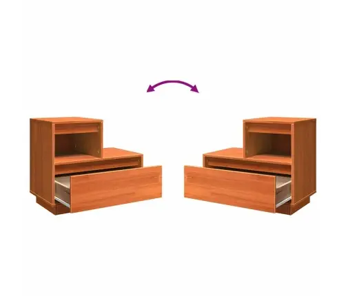 Öölambi Kapp Sahtliga 2 Pcs Vahapruun 60 X 34 X 51 Cm Männipuit