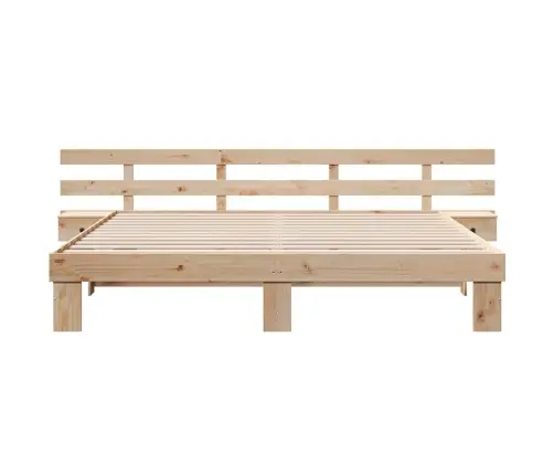 Lovos Rėmas Ruda 200 X 200 Cm Kietos Pušies Mediena