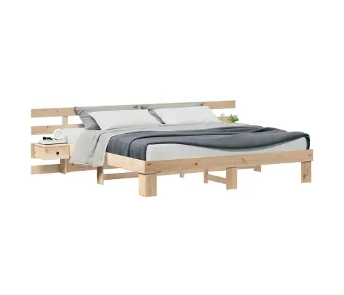 Lovos Rėmas Ruda 200 X 200 Cm Kietos Pušies Mediena