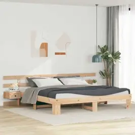 Voodi Raam Sahtliga Pruun 180 X 200 Cm Täispuit