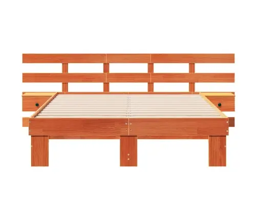 Lovos Rėmas Ruda 120 X 190 Cm Kietos Pušies Mediena