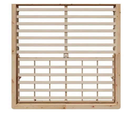 Gultas Rāmis Ar Uzglabāšanu Brūna 200 X 200 Cm Priežu Koks Vidaxl