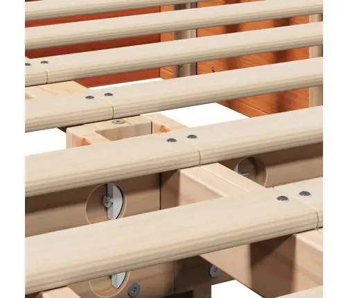 Voodi Raam Vahapruun 150 X 200 Cm Tahke Mänd