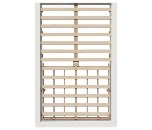 Voodi Raam Valge 140 X 200 Cm Tahke Mänd