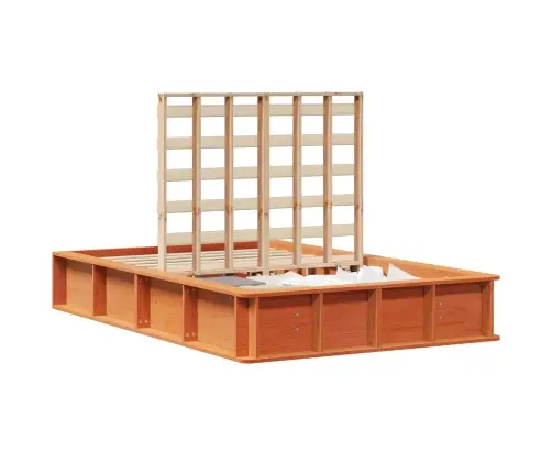 Voodi Raam Vahapruun 120 X 200 Cm Tahke Mänd