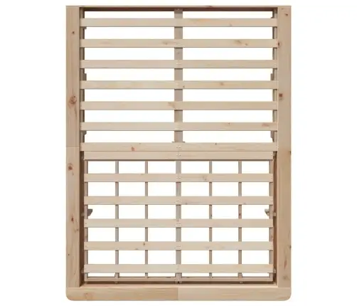 Gultas Rāmis Brūna 140 X 190 Cm Priedes Masīvkoks Vidaxl