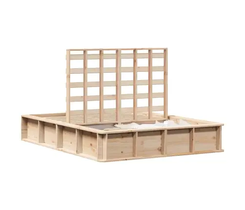 Gultas Rāmis Ar Uzglabāšanu Brūna 120 X 190 Cm Koka Vidaxl