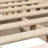 Gultas Rāmis Ar Uzglabāšanu Brūna 90 X 200 Cm Priedes Masīvkoks Vidaxl