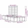 Lovos Rėmas Ruda 80 X 200 Cm Kietos Pušies Mediena