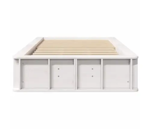 Lovos Rėmas Balta 210 X 118 X 30 Cm Kietos Pušies Mediena