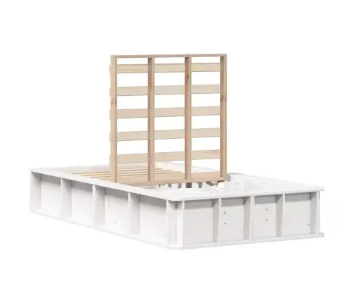 Lovos Rėmas Balta 210 X 118 X 30 Cm Kietos Pušies Mediena