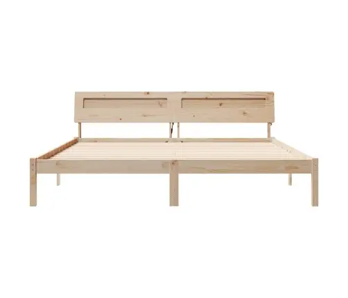 Lovos Rėmas Ruda 200 X 200 Cm Kietos Pušies Mediena