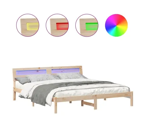 Lovos Rėmas Ruda 200 X 200 Cm Kietos Pušies Mediena