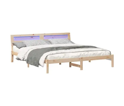 Lovos Rėmas Ruda 200 X 200 Cm Kietos Pušies Mediena